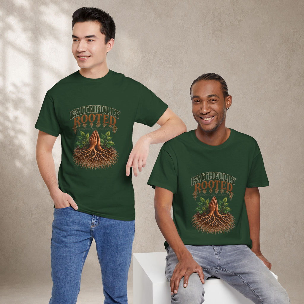 Faithfully Rooted | Christian Faith Graphic T-Shirt