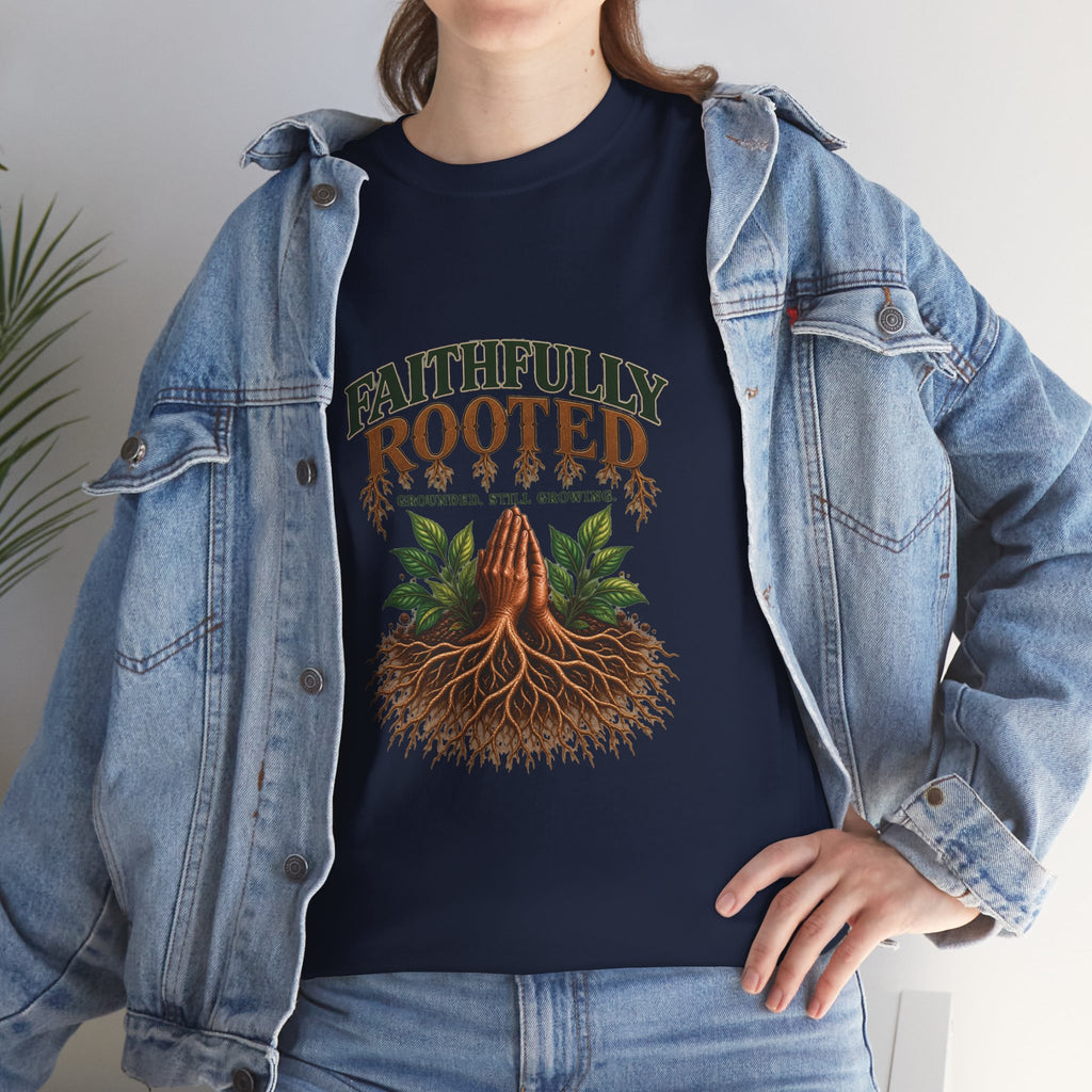 Faithfully Rooted | Christian Faith Graphic T-Shirt