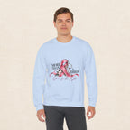 More Than A Ribbon. Space for the Fight. | Breast Cancer Awareness Crewneck Sweatshirt