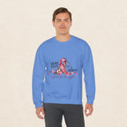 More Than A Ribbon. Space for the Fight. | Breast Cancer Awareness Crewneck Sweatshirt
