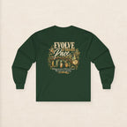 Evolve at Your Own Pace Butterfly Botanical Long Sleeve Tee