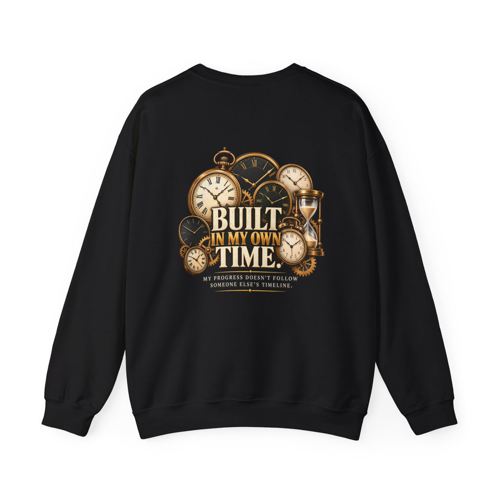 Built in My Own Time Vintage Clock Sweatshirt