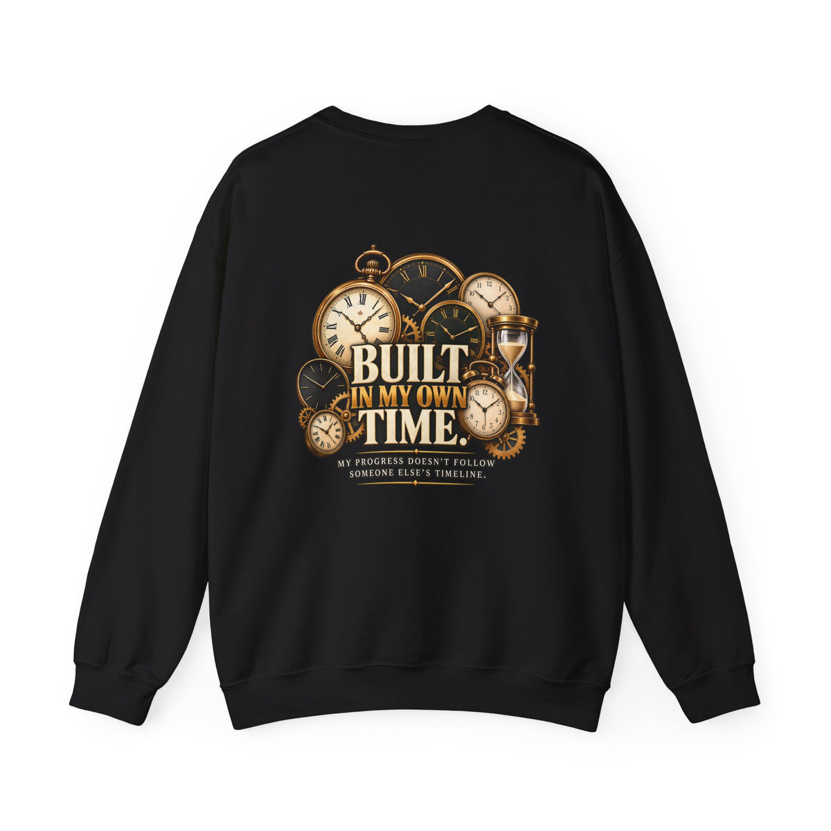 Built in My Own Time Vintage Clock Sweatshirt